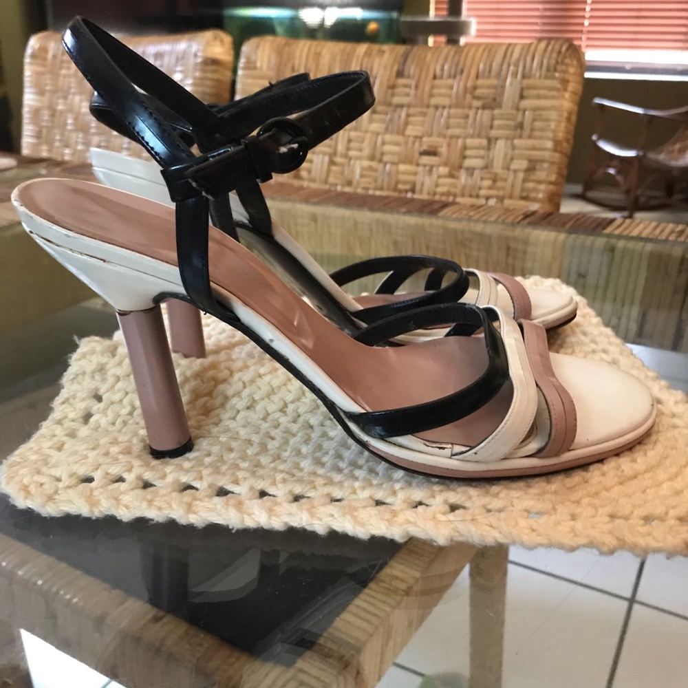 Via Spiga 3 Tone High Heel Sandals